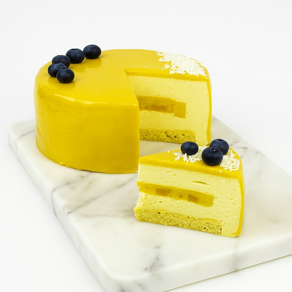 Торт муссовый "Манго-кокос" Торт муссовый "Манго-кокос"